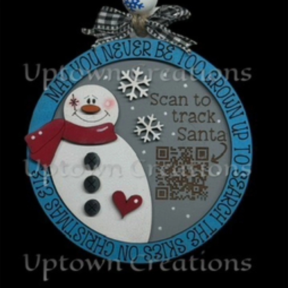 Santa Tracker Christmas ornament